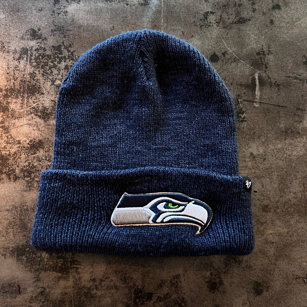 Seattle Seahawks Navy Beanie